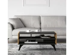 Petits-Meubles Mesa De Centro*Mesa de centro Soah madeira e 40cm Preto