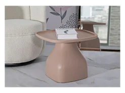 Mesa de Centro VKH710, Cor-de-rosa, 38x48x48 cm, Kendra Home Mesa De Centro