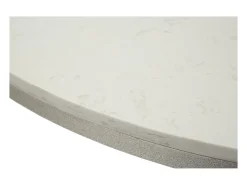 Mesa De Centro*Mesa de Centro VKH806, Prata, 100x100x76,5 cm, Kendra Home Prateado