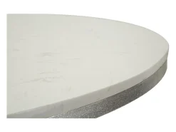 Mesa De Centro*Mesa de Centro VKH806, Prata, 100x100x76,5 cm, Kendra Home Prateado