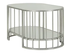 Mesa de Centro VKH793, Prata, 90x50x45 cm, Kendra Home* Clearance