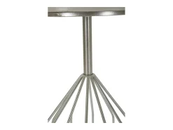 Mesa de Centro VKH532, Prata, 37,5x37,5x58 cm, Kendra Home^ Sale