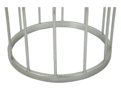 Mesa de Centro VKH532, Prata, 37,5x37,5x58 cm, Kendra Home^ Sale
