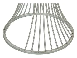 Mesa de Centro VKH581, Prata, 50x50x100 cm, Kendra Home^ Online