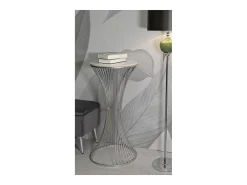 Mesa de Centro VKH581, Prata, 50x50x100 cm, Kendra Home^ Online