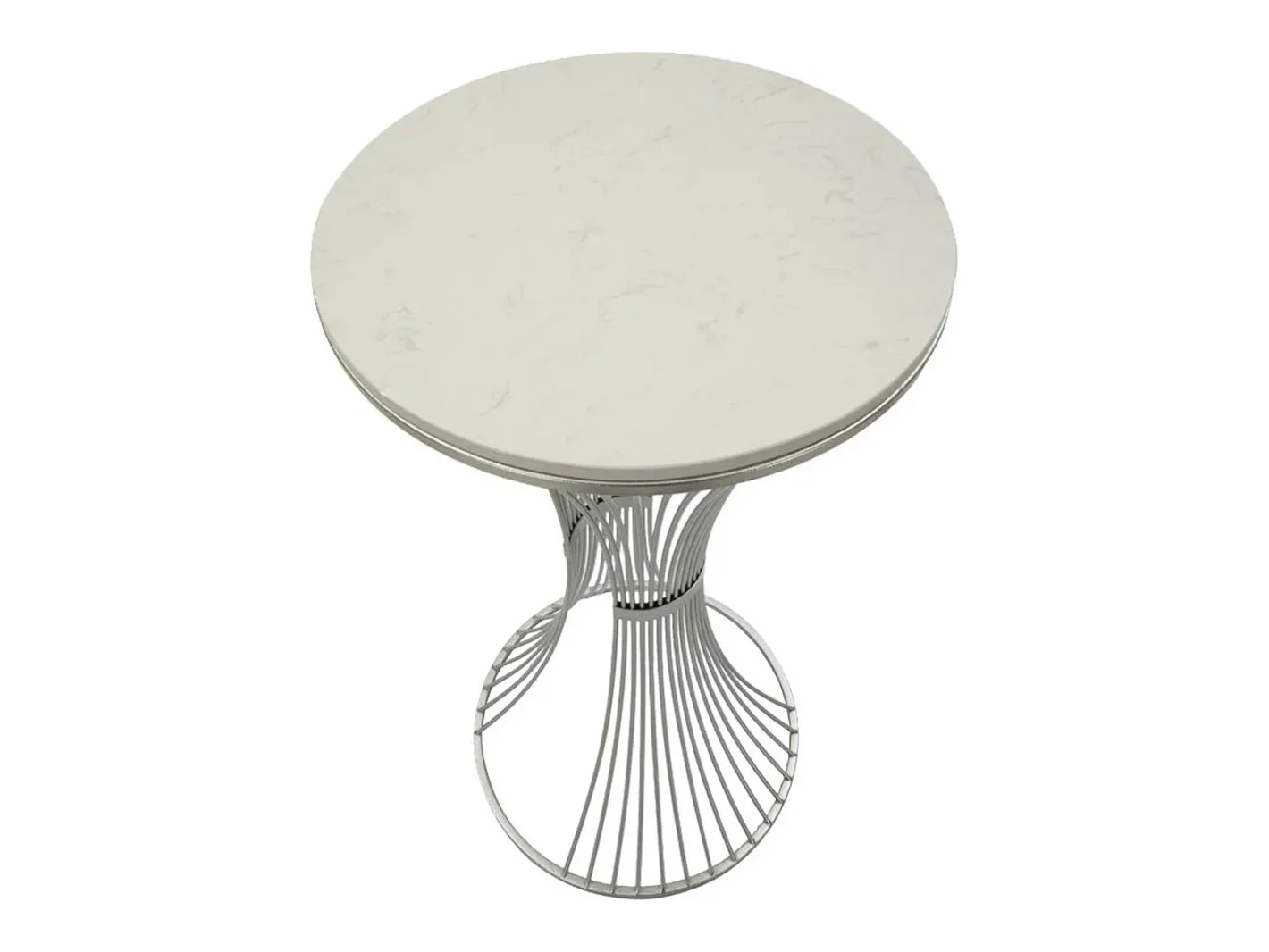 Mesa de Centro VKH581, Prata, 50x50x100 cm, Kendra Home^ Online
