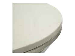 Mesa de Centro VKH582, Prata, 40x40x79 cm, Kendra Home* Discount