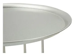Mesa de Centro VKH583, Prata, 40x40x76 cm, Kendra Home^ Online