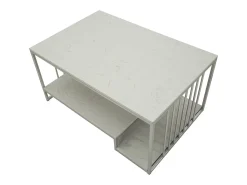 Mesa de Centro VKH790, Prata, 90x45x60 cm, Kendra Home^ New