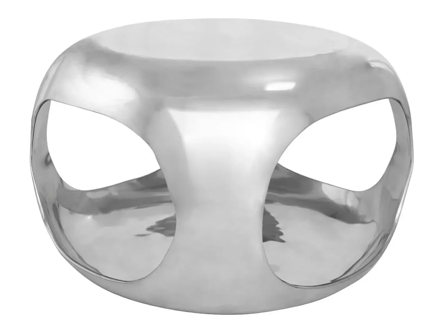 Mesa de centro 50x50x30 cm alumínio PT829485* Clearance