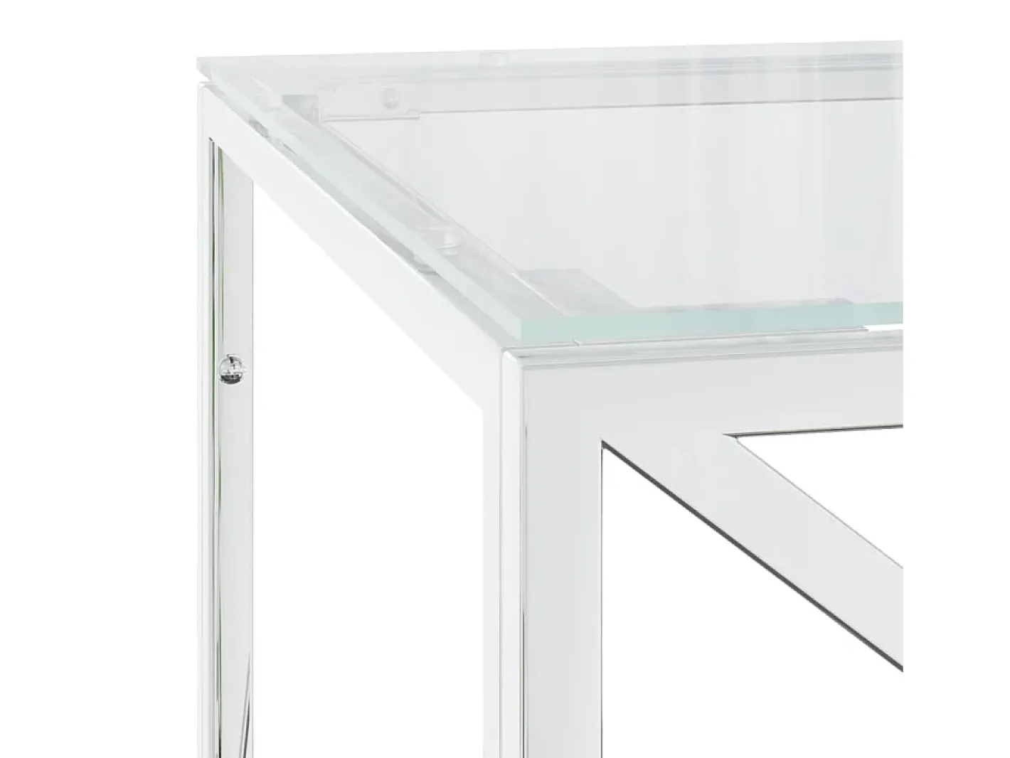 Mesa de centro 110x45x45 cm aço inoxidável e vidro^vidaxl Sale
