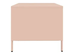 vidaxl Mesa De Centro*Mesa de centro 101,5x50x43,5 cm aço laminado a frio Rosa