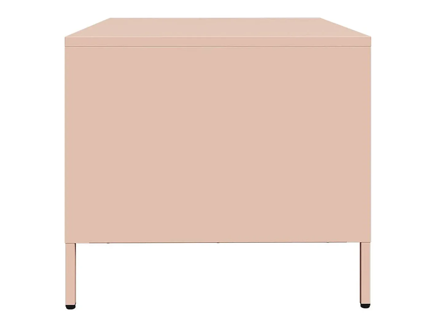 vidaxl Mesa De Centro*Mesa de centro 101,5x50x43,5 cm aço laminado a frio Rosa