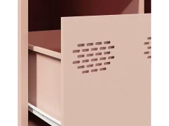 vidaxl Mesa De Centro*Mesa de centro 101,5x50x43,5 cm aço laminado a frio Rosa