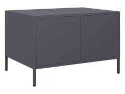 vidaxl Mesa De Centro*Mesa de centro 68,5x50x43,5 cm aço laminado a frio antracite Cinza antracite