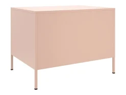 vidaxl Mesa De Centro*Mesa de centro 68x50x50,5 cm aço Rosa