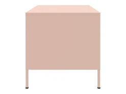 vidaxl Mesa De Centro*Mesa de centro 68x50x50,5 cm aço Rosa