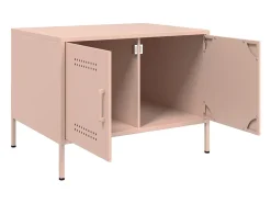 vidaxl Mesa De Centro*Mesa de centro 68x50x50,5 cm aço Rosa