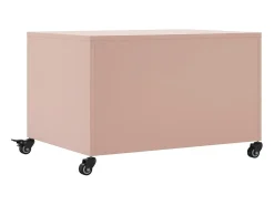 vidaxl Mesa De Centro*Mesa de centro 68x50x43,5 cm aço Rosa