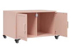vidaxl Mesa De Centro*Mesa de centro 68x50x43,5 cm aço Rosa