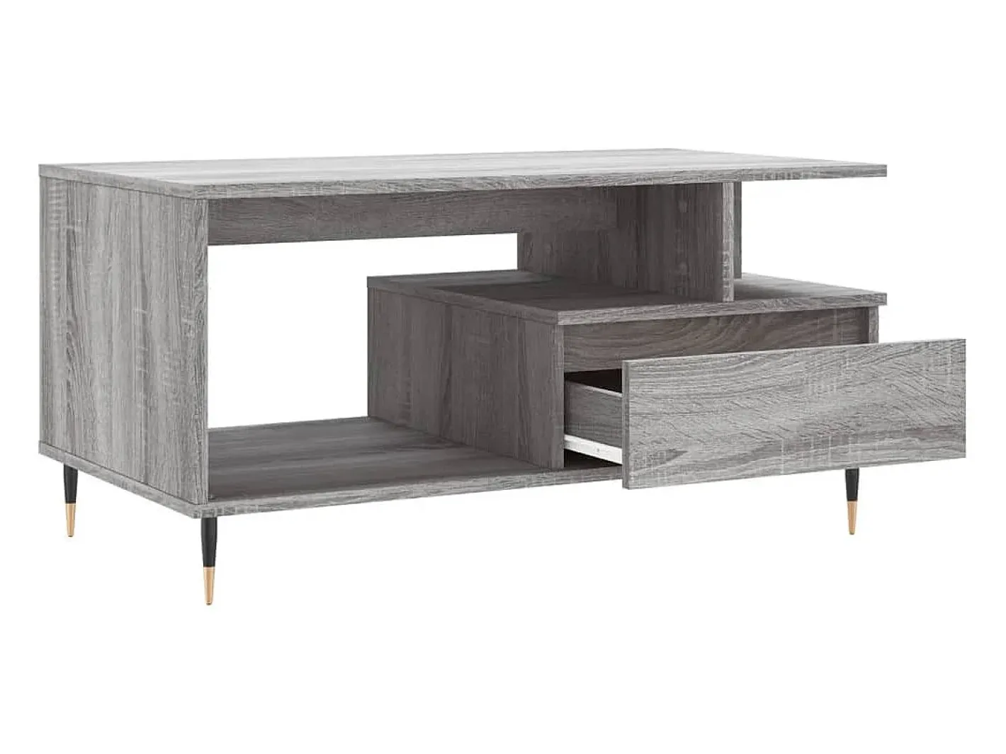 vidaxl Mesa De Centro*Mesa de centro 90x49x45 cm derivados de madeira sonoma Cinzento