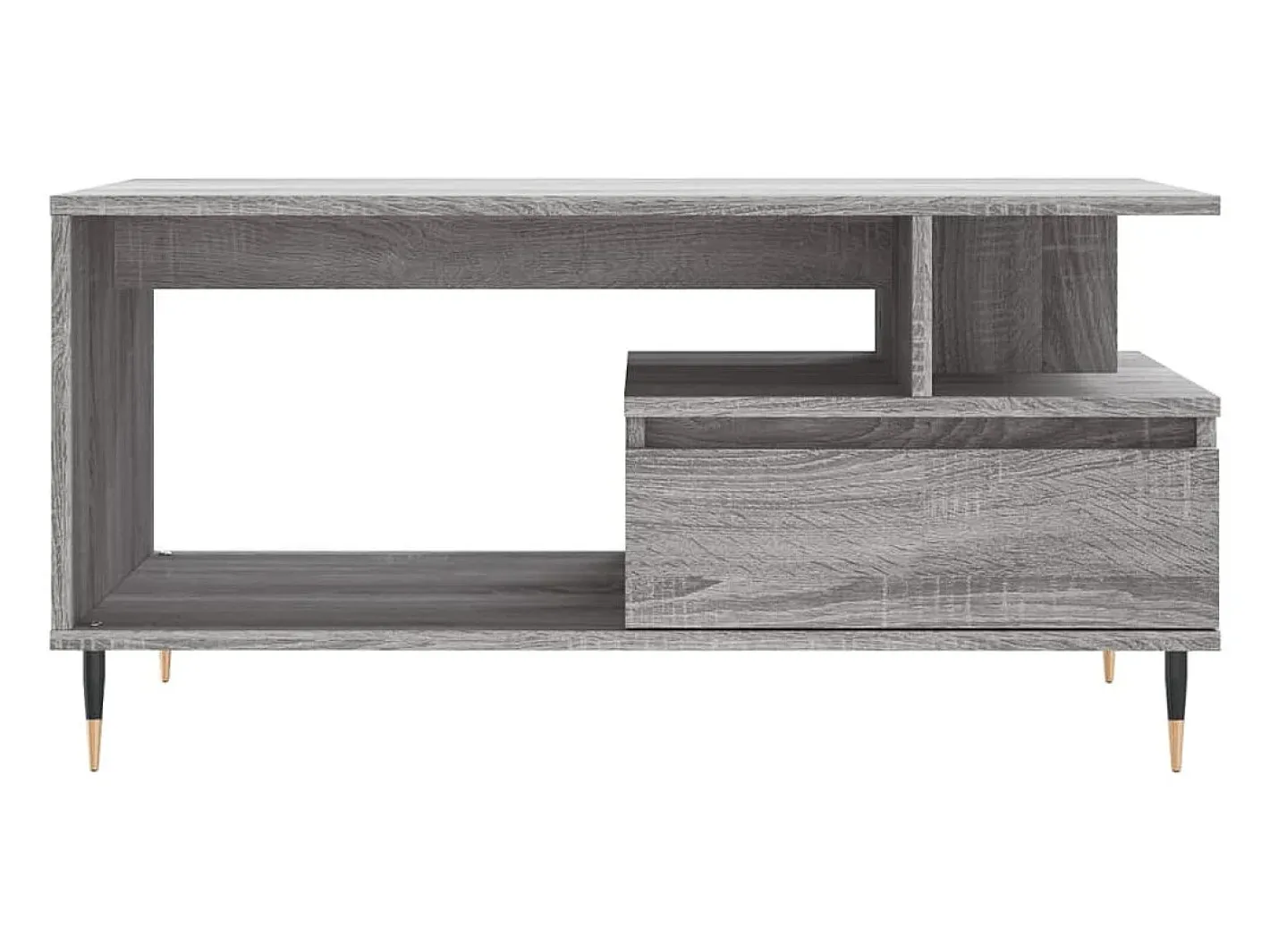 vidaxl Mesa De Centro*Mesa de centro 90x49x45 cm derivados de madeira sonoma Cinzento