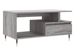 vidaxl Mesa De Centro*Mesa de centro 90x49x45 cm derivados de madeira sonoma Cinzento