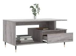 vidaxl Mesa De Centro*Mesa de centro 90x49x45 cm derivados de madeira sonoma Cinzento