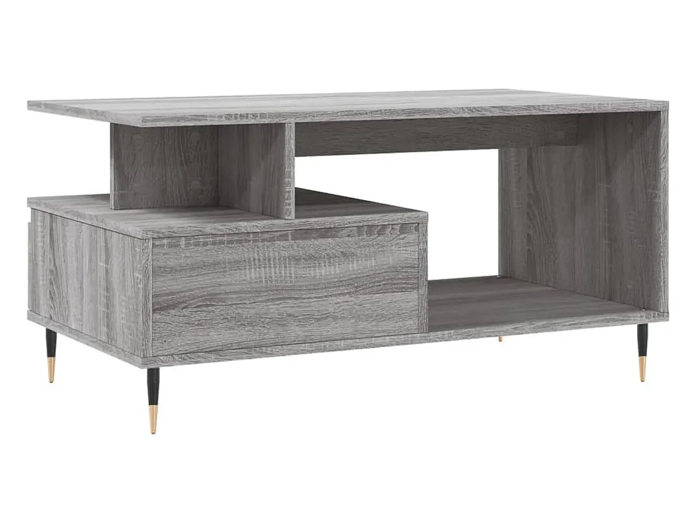vidaxl Mesa De Centro*Mesa de centro 90x49x45 cm derivados de madeira sonoma Cinzento