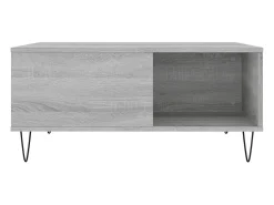 vidaxl Mesa De Centro*Mesa de centro 80x80x36,5 cm derivados madeira sonoma Cinzento