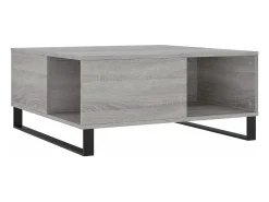 vidaxl Mesa De Centro*Mesa de centro 80x80x36,5 cm derivados madeira sonoma Cinzento