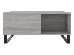 vidaxl Mesa De Centro*Mesa de centro 80x80x36,5 cm derivados madeira sonoma Cinzento