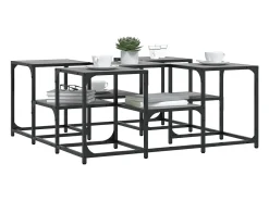 vidaxl Mesa De Centro*Mesa de centro 91x91x40 cm derivados de madeira sonoma Cinzento