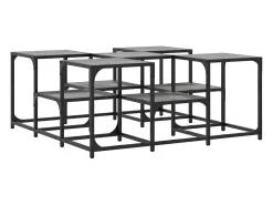 vidaxl Mesa De Centro*Mesa de centro 91x91x40 cm derivados de madeira sonoma Cinzento