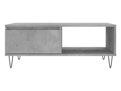 vidaxl Mesa De Centro*Mesa de centro 90x60x35 cm derivados madeira cimento Cinzento