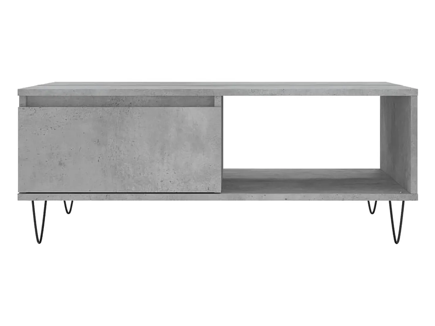 vidaxl Mesa De Centro*Mesa de centro 90x60x35 cm derivados madeira cimento Cinzento