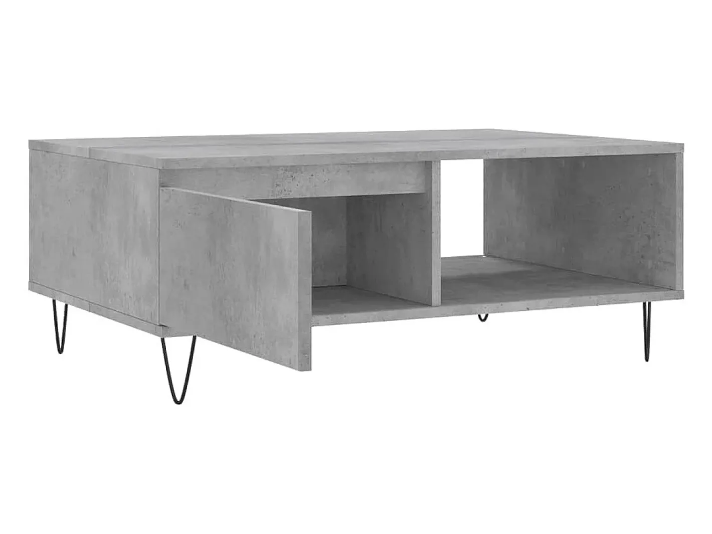 vidaxl Mesa De Centro*Mesa de centro 90x60x35 cm derivados madeira cimento Cinzento