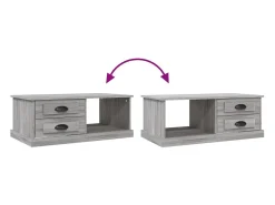 vidaxl Mesa De Centro*Mesa de centro 90x50x35 cm derivados madeira sonoma Cinzento
