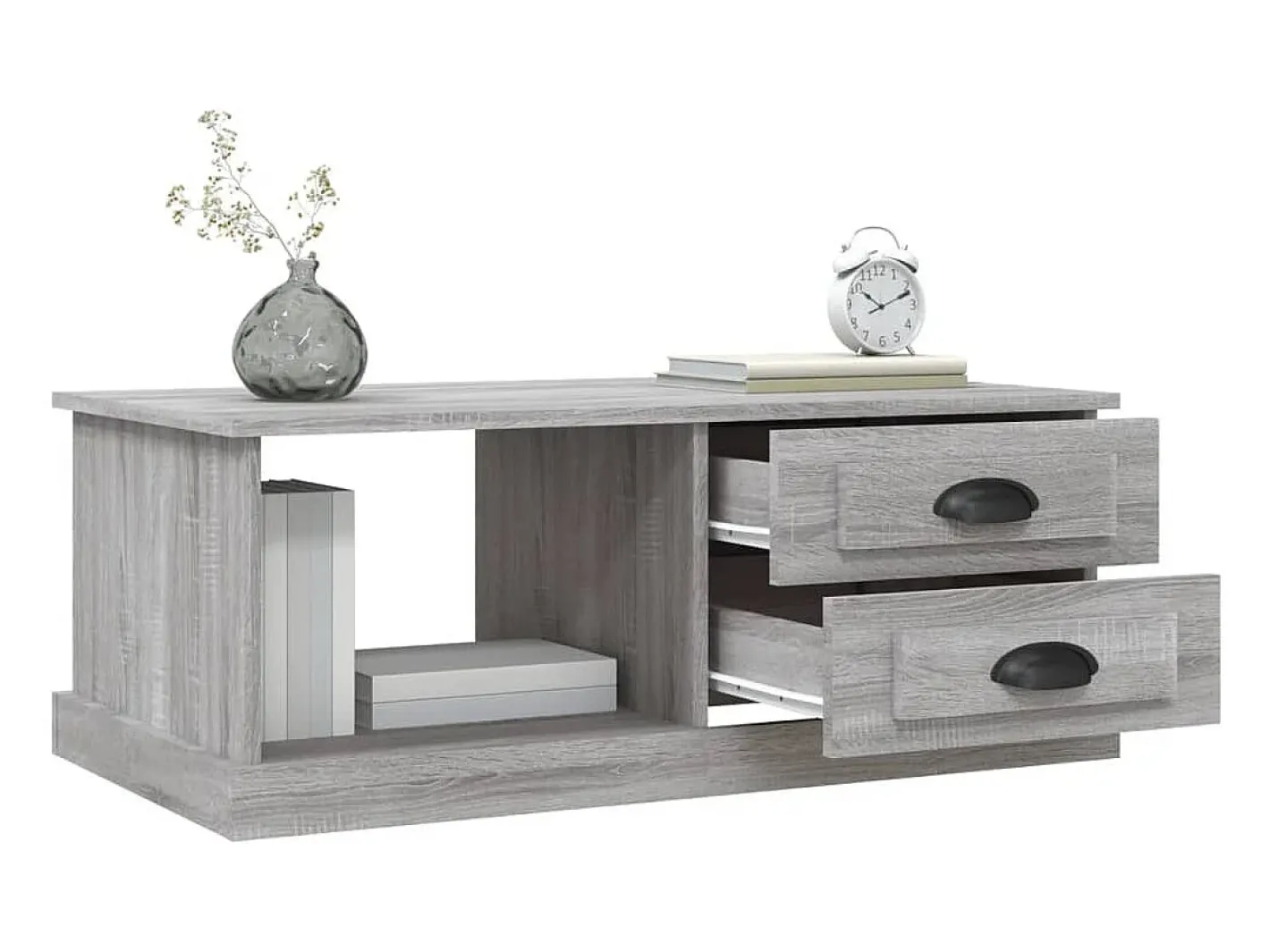 vidaxl Mesa De Centro*Mesa de centro 90x50x35 cm derivados madeira sonoma Cinzento