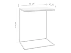 vidaxl Mesa De Apoio*Mesa de centro 55x35x66 cm derivados de madeira Branco