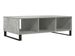 vidaxl Mesa De Centro*Mesa de centro 104x60x35 cm derivados madeira cinzento cimento Cinzento claro