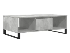 vidaxl Mesa De Centro*Mesa de centro 104x60x35 cm derivados madeira cinzento cimento Cinzento claro