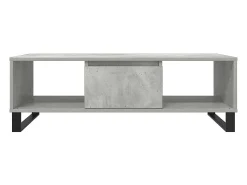 vidaxl Mesa De Centro*Mesa de centro 104x60x35 cm derivados madeira cinzento cimento Cinzento claro