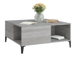 vidaxl Mesa De Centro*Mesa de centro 80x80x36,5 cm derivados madeira sonoma Cinzento