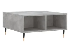 vidaxl Mesa De Centro*Mesa de centro 60x60x30 cm derivados de madeira cinza cimento Cinzento claro