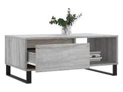 vidaxl Mesa De Centro*Mesa de centro 90x50x36,5 cm derivados madeira sonoma Cinzento