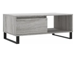 vidaxl Mesa De Centro*Mesa de centro 90x50x36,5 cm derivados madeira sonoma Cinzento