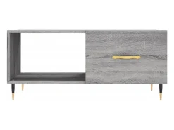 vidaxl Mesa De Centro*Mesa de centro 90x50x40 cm derivados de madeira sonoma Cinzento