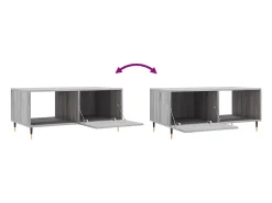 vidaxl Mesa De Centro*Mesa de centro 90x50x40 cm derivados de madeira sonoma Cinzento