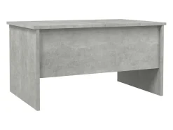 vidaxl Mesa De Centro*Mesa de centro 80x50x42,5 cm madeira processada cinza cimento Cinzento